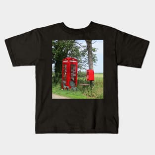 Red phone and post box. Kids T-Shirt